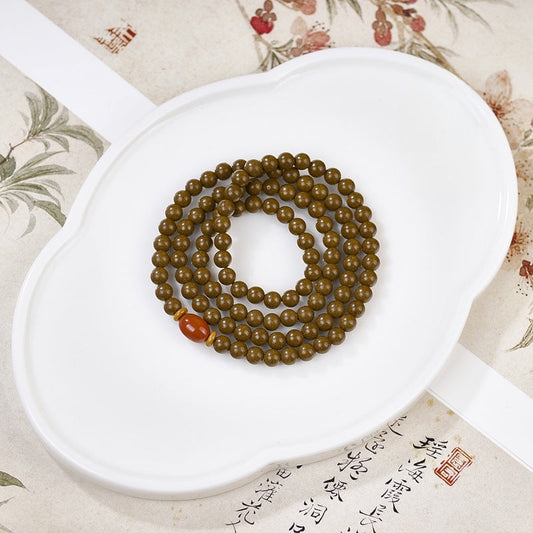 【Spring Night Beauty】Liu Lanxiang Natural Ancient Method Incense Beads Bracelet Handmade Cultural Play Permanent Fragrance Fashion Bracelet